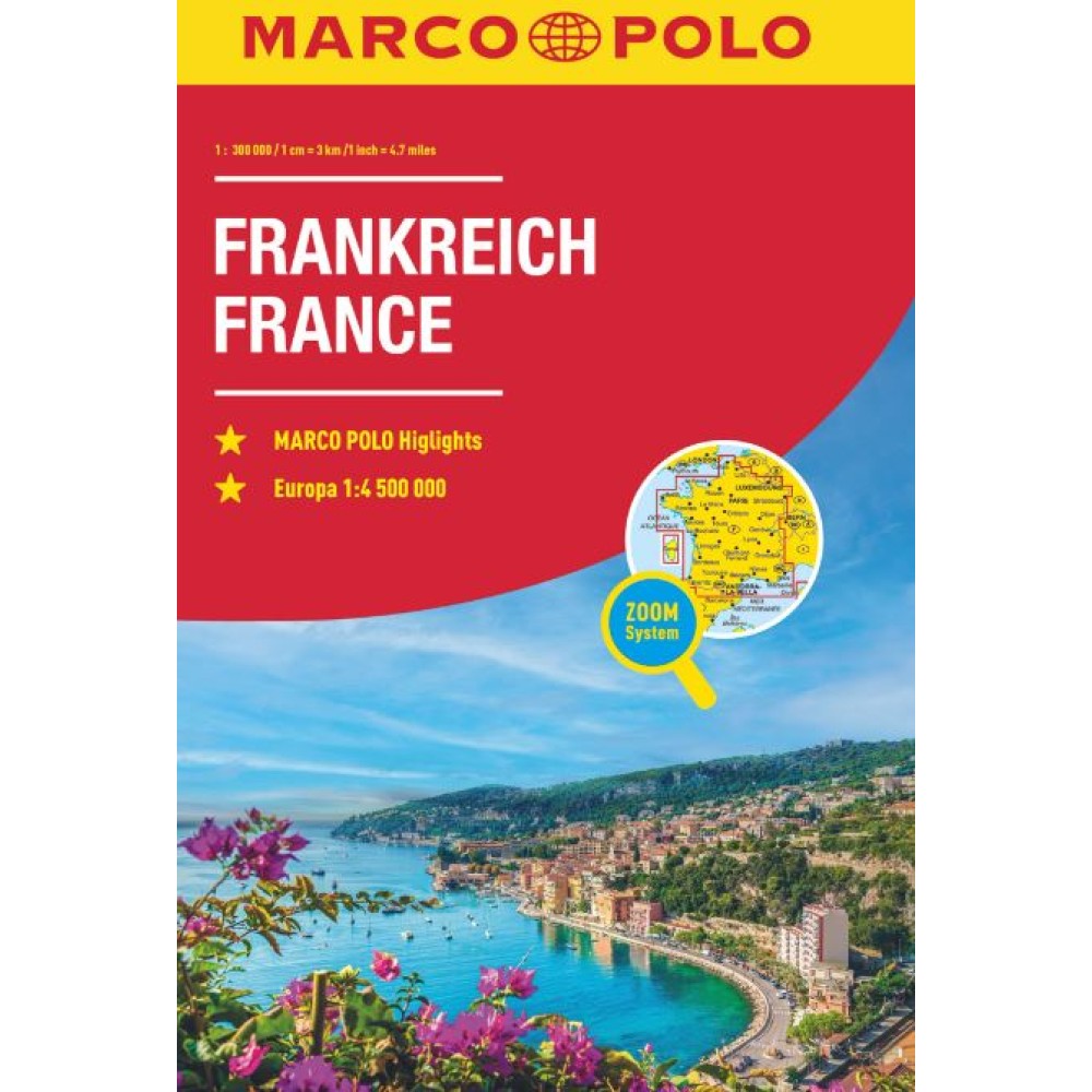 Frankrike Atlas spiral Marco Polo